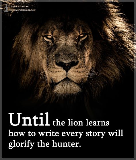 Lion learns how to write